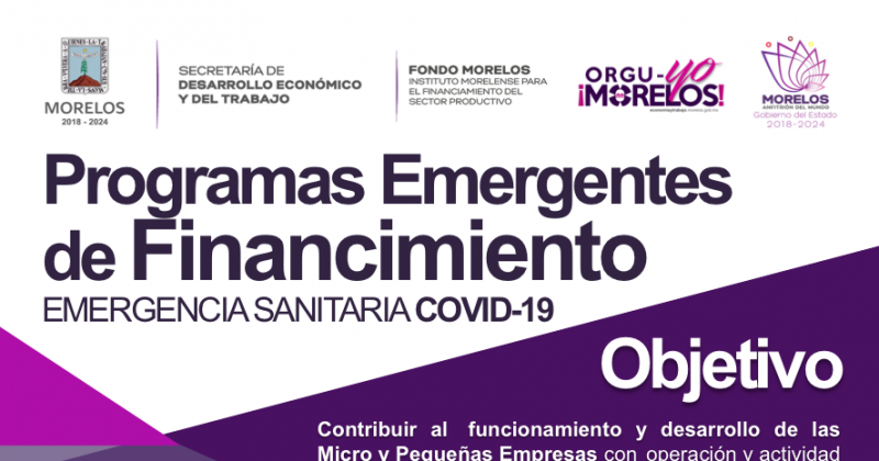 Financiará Fondo Morelos a negocios afectados por contingencia sanitaria