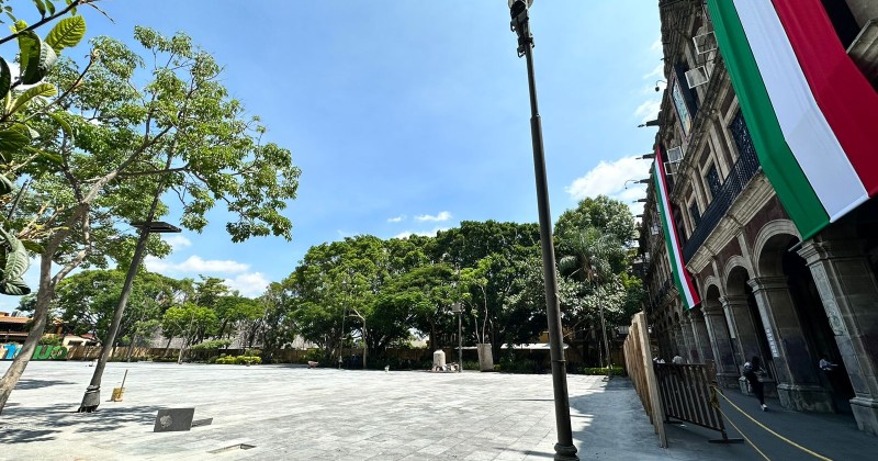 Ultiman detalles en rehabilitación de Plaza de Armas de Cuernavaca