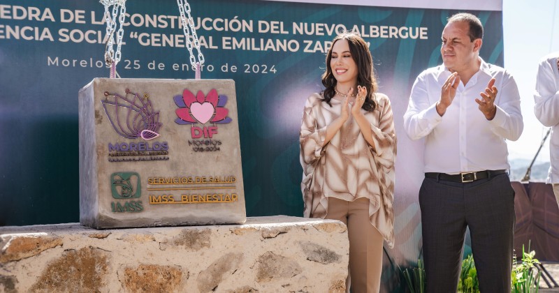 Gracias a las gestiones del Gobierno de Cuauhtémoc Blanco y del DIF Morelos, albergue familiar está siendo construido en Emiliano Zapata