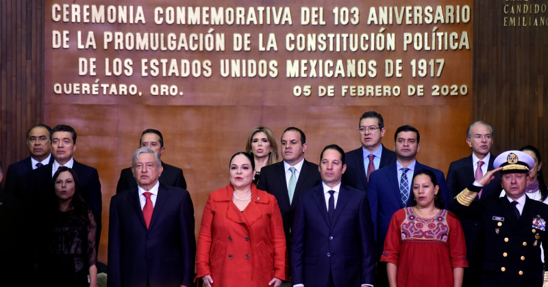 Asiste Cuauhtémoc Blanco a conmemoración del 103 Aniversario de la Promulgación de la Constitución Mexicana