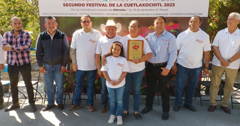 Inaugura José Luis Galindo el 2° Festival Cuetlaxochitl del Texcal 2023