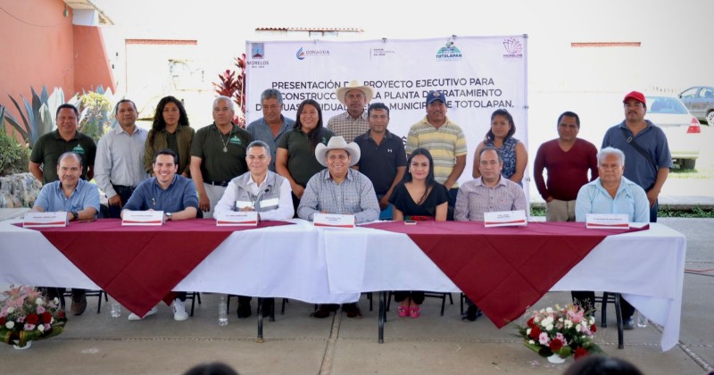 Presenta Ceagua proyecto ejecutivo de PTAR en favor del municipio de Totolapan