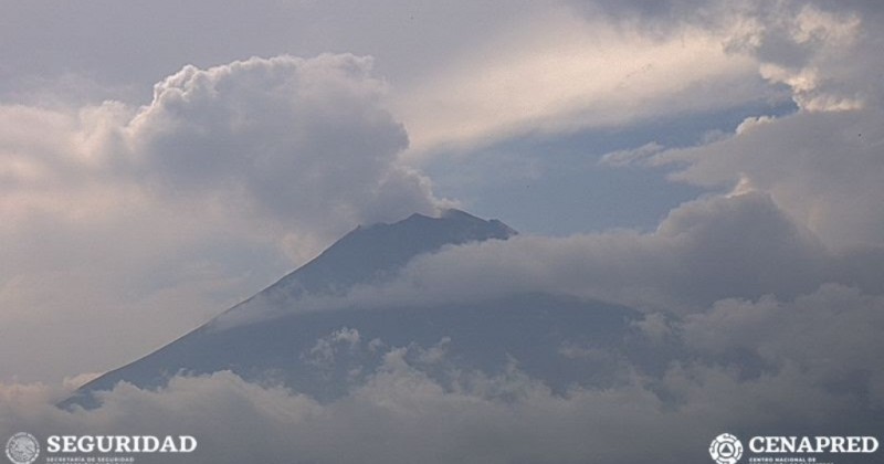 Reporte monitoreo del Volcán Popocatépetl  