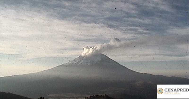 Reporte monitoreo del Volcán Popocatépetl  