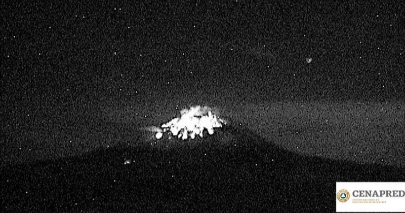    Reporte monitoreo del Volcán Popocatépetl 