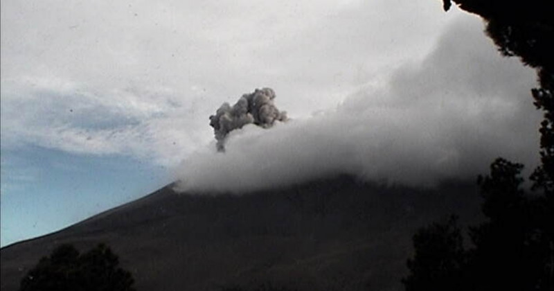 Reporte monitoreo del volcán Popocatépetl 