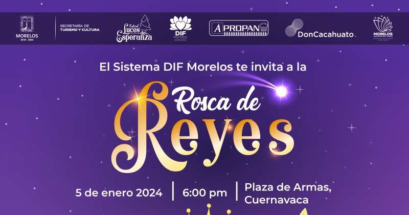 El DIF Morelos invita a disfrutar de la monumental Rosca de Reyes