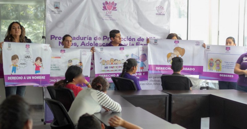 Difunde DIF Morelos derechos de niñas, niños y adolescentes en Centros de Asistencia Social
