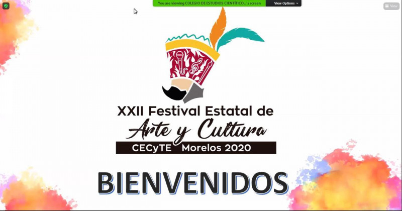 Da inicio XXII Festival Estatal de Arte y Cultura CECyTE 2020