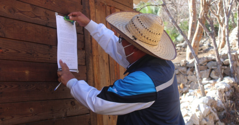 Notifican a ocupantes de la colonia Loma Bonita sobre el Área Natural Protegida &quot;Sierra Monte Negro&quot; 