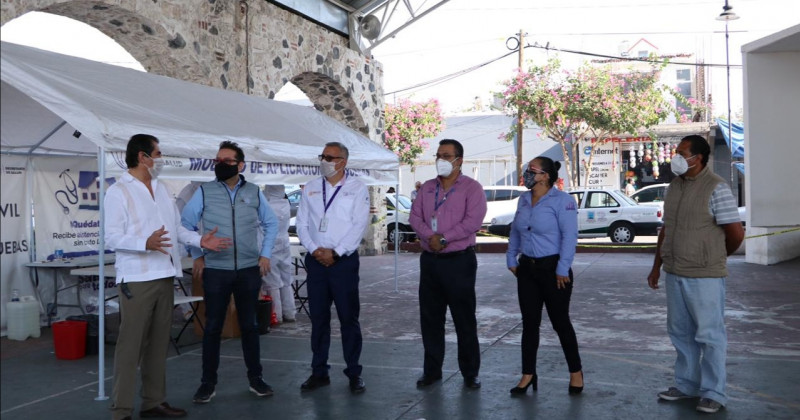 Autoridades federales visitan módulos de atención integral para detección de COVID-19 en Morelos