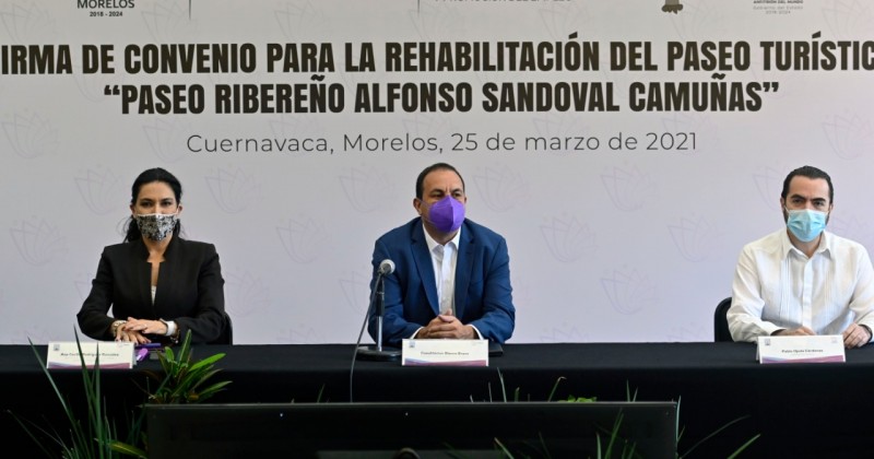 Rehabilitara Gobierno de Cuauhtémoc Blanco atractivo turístico &quot;Paseo Ribereño Alfonso Sandoval Camuñas&quot;  