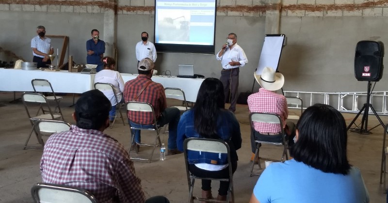 Se imparte tercer taller de educación financiera y comercialización a productores de sorgo