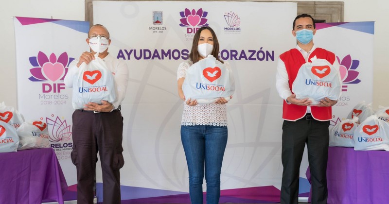 Recibe DIF Morelos donativos en beneficio de sectores vulnerables