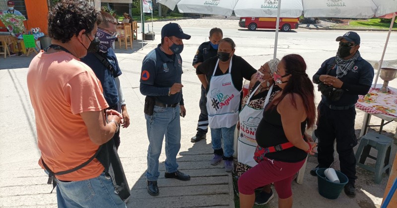 Supervisa Convoy, Unidos por Morelos ante el COVID-19 cumplimiento de medidas sanitarias en tianguis de Yautepec