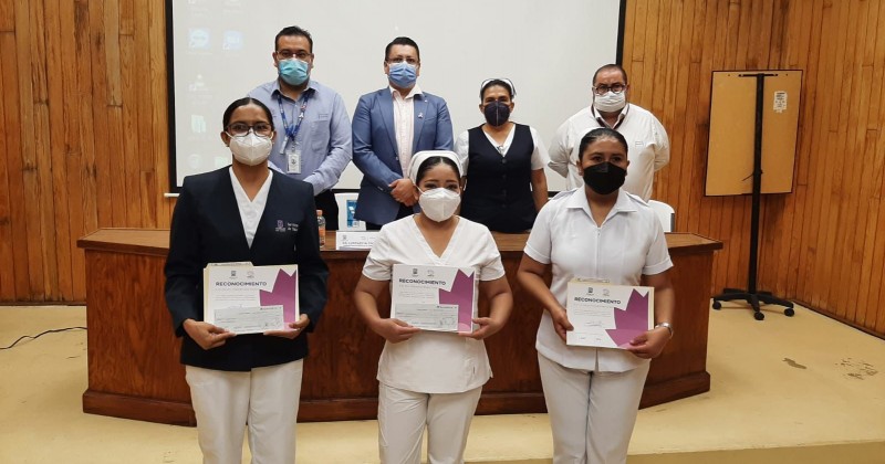 Premia SSM a enfermeras y enfermeros del Sector Salud de Morelos