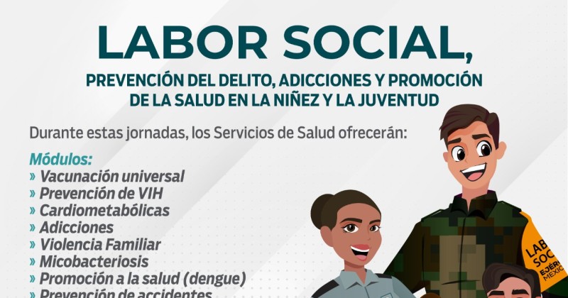 Convoca Gobierno de Morelos a participar en las Jornadas de Salud Pública, Prevención y Labor Social 