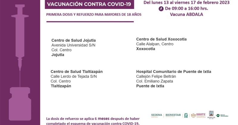 Arrancará fase intensiva de vacunación contra COVID-19 en preescolares y  primarias de Morelos | MORELOS