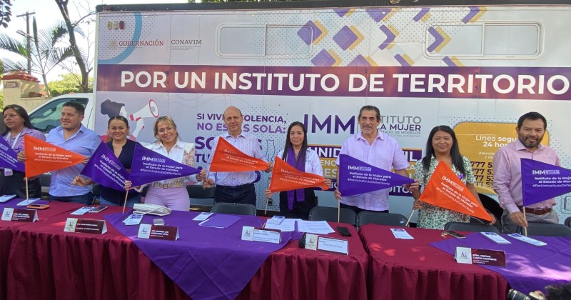 Participa Cantú Cuevas en arranque del CAE itinerante del Instituto de la Mujer en Cuautla