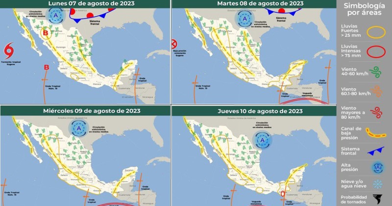 Más lluvia para Morelos en la segunda semana de agosto