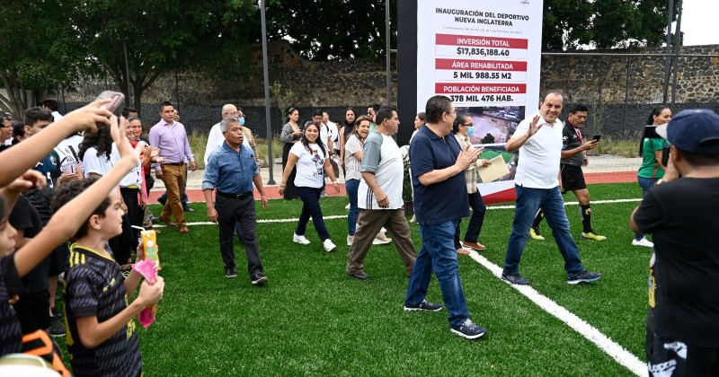 Destacan habitantes de Cuernavaca apoyo de Cuauhtémoc Blanco al deporte y rescate de espacios públicos