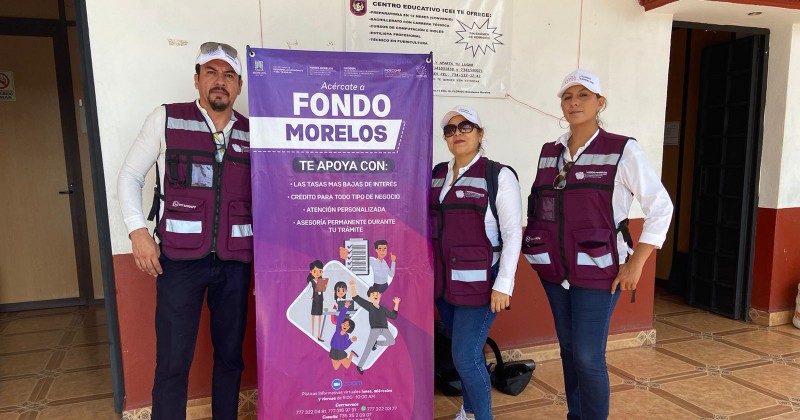 Lleva Fondo Morelos caravana de promoción al municipio de Tetecala