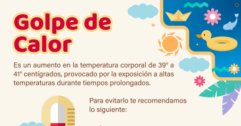 Solicita el Gobierno de Morelos a la ciudadanía atender recomendaciones por altas temperaturas