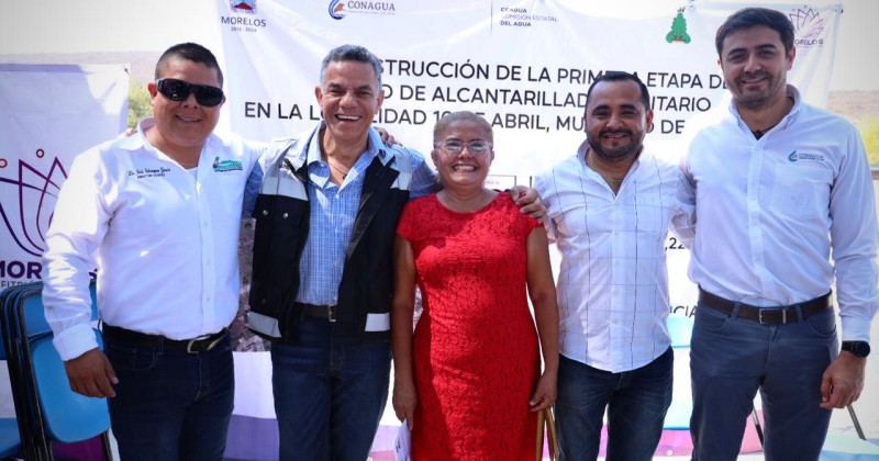 Inaugura Ceagua red de alcantarillado sanitario en localidad de Zacatepec