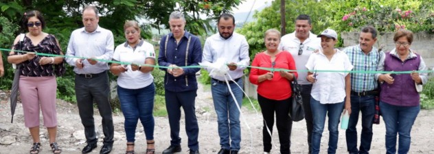 Entrega Ceagua segunda etapa de obra de alcantarillado sanitario a habitantes de Zacatepec