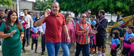 Continúa Cuauhtémoc Blanco transformando espacios deportivos en Morelos