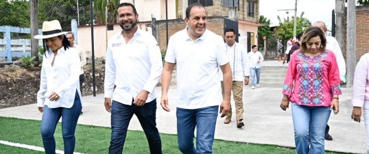 Inaugura Cuauhtémoc Blanco obras que impulsan la cohesión social y el desarrollo en la región sur poniente de Morelos