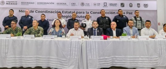 Sesionan integrantes de la Mesa Regional para la Construcción de la Paz en Emiliano Zapata