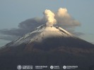 Reporte monitoreo del volcán Popocatépetl