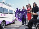 Entrega Natália Rezende vehículos adaptados a los DIF municipales