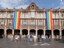 Se pinta de colores Palacio de Gobierno por mes del orgullo LGBT+