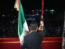 Con un llamado a la unidad y patriotismo, Samuel Sotelo encabezó el último Grito de Independencia de la actual administración