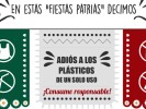 Invita SDS a festejar las fiestas patrias sin plásticos de un solo uso