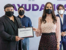 Recibe DIF Morelos donativo de gel antibacterial por parte de la empresa Aral