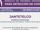 Llevará Gobierno de Morelos pruebas antigénicas a Jantetelco