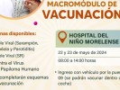 Activan autoridades sanitarias macromódulo de vacunación contra sarampión en el HNM